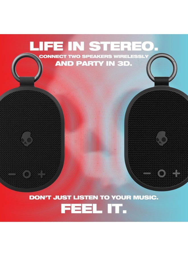 Skullcandy Kilo Wireless Bluetooth Speaker Bundle - (2) IPX7 Waterproof Mini Bluetooth Speakers with 24 Hour Battery, Downward Firing Passive Radiators, and True Wireless Pairing - With Pouch - Image 5